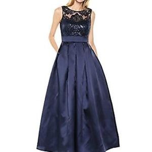 Long evening gown made by Eliza J.